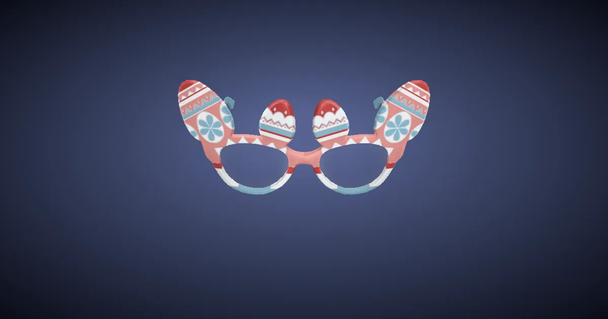 3D-Ansicht von Partyeierbrille