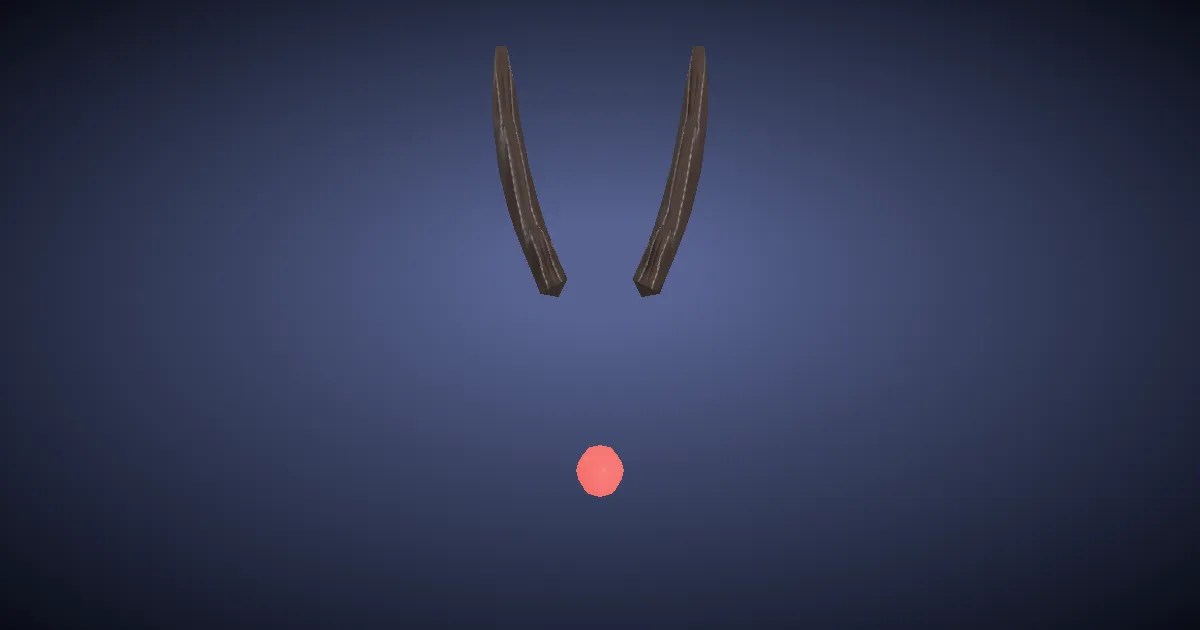 3D-Ansicht von Rentiergeweih