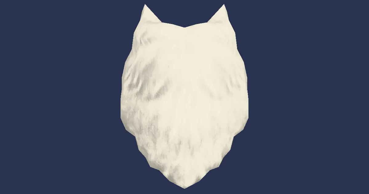 Rendu 3D de Barbe du saint de Nymeia