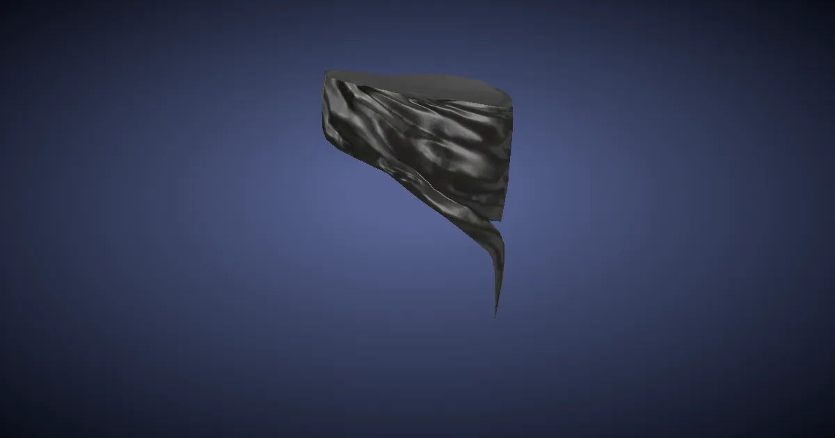 3D-Ansicht von Morgenröte-Bandana des Schurken
