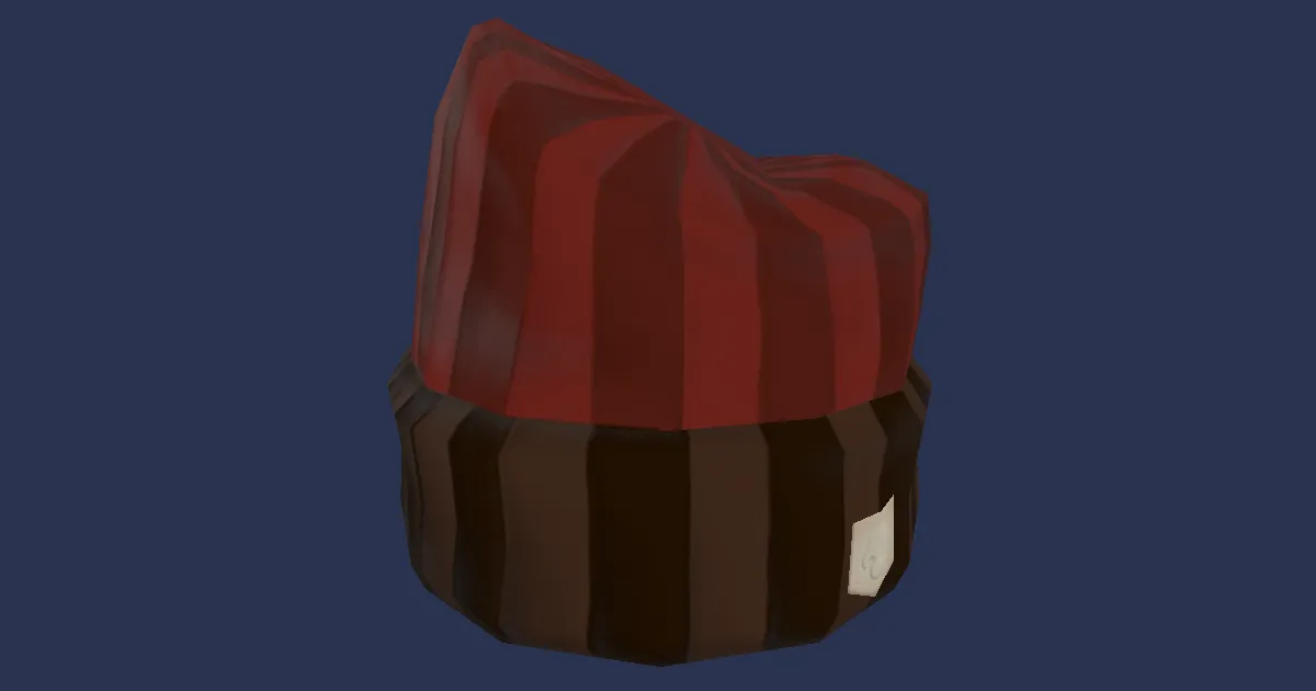 Serge Knit Cap - 3D render