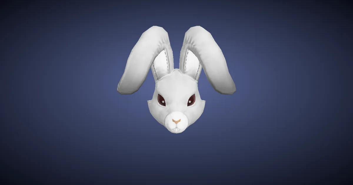 Rendu 3D de Tête de lapin