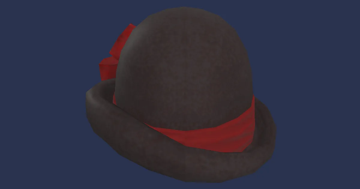 Rendu 3D de Chapeau cloche de messager de la Valention