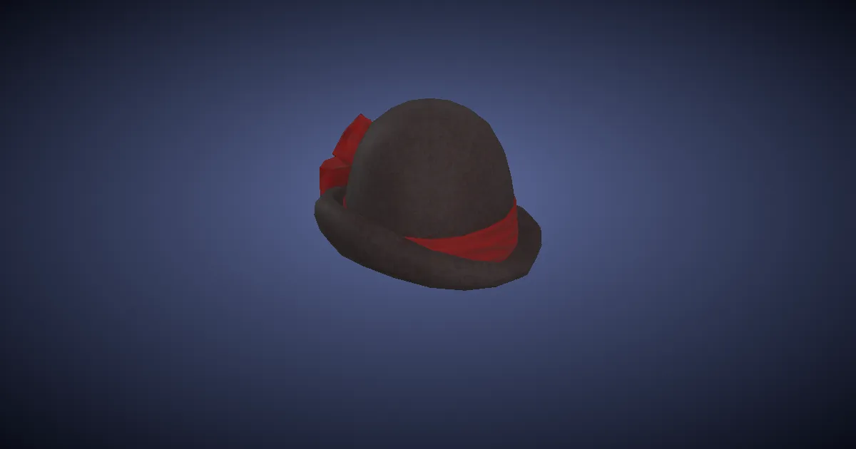 Rendu 3D de Chapeau cloche de messager de la Valention