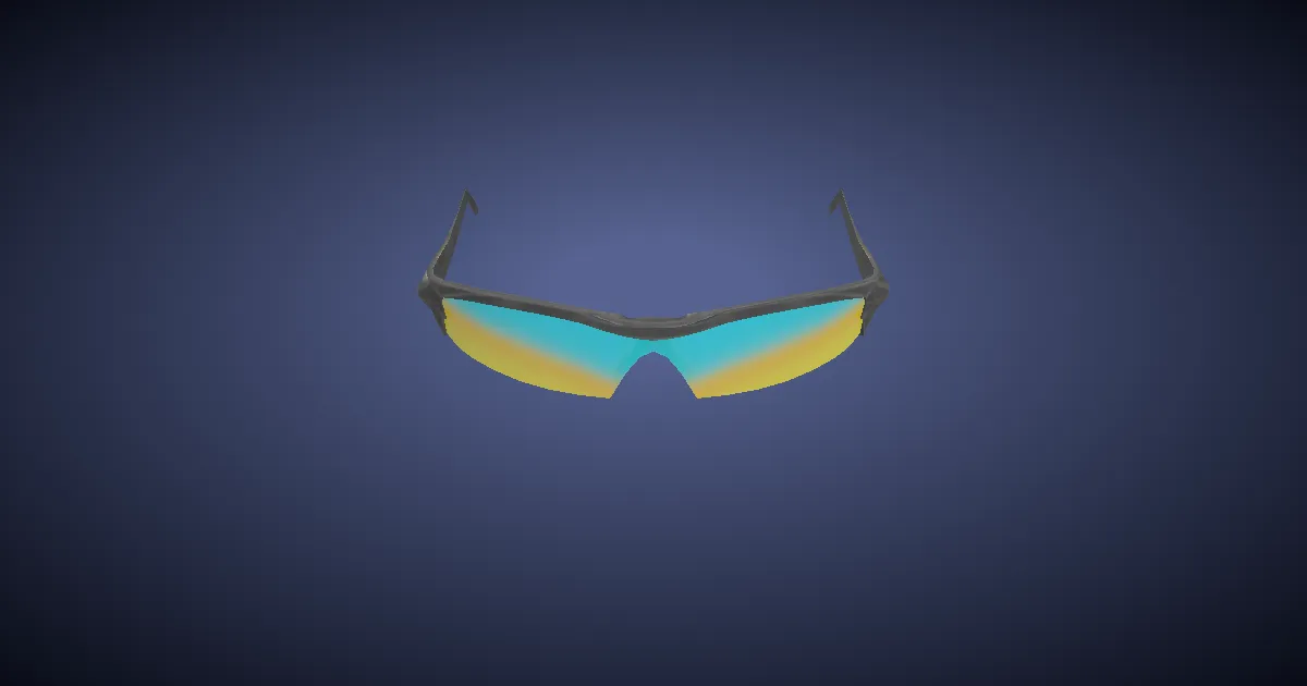 Rendu 3D de Lunettes miroir de sauvetage