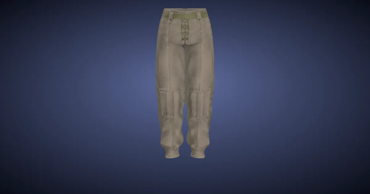 Linen Slops - 3D render