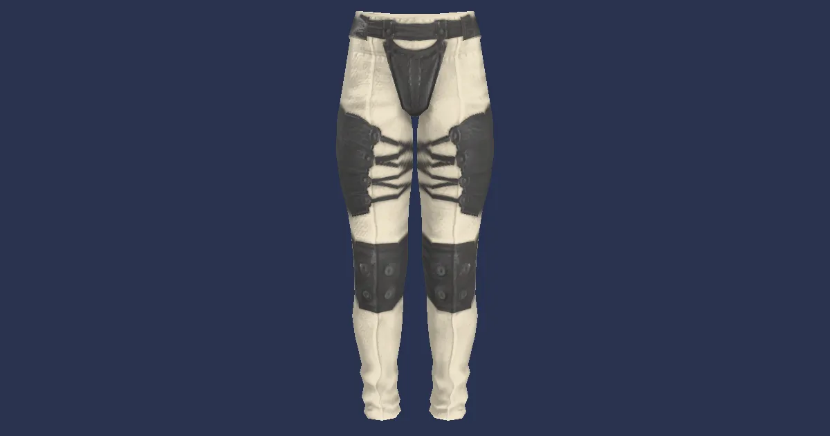Padded Cotton Trousers - 3D render