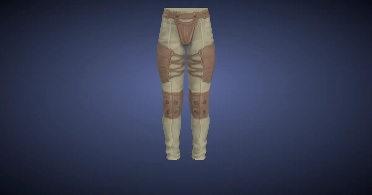 3D-Ansicht von Gefütterte Samthose