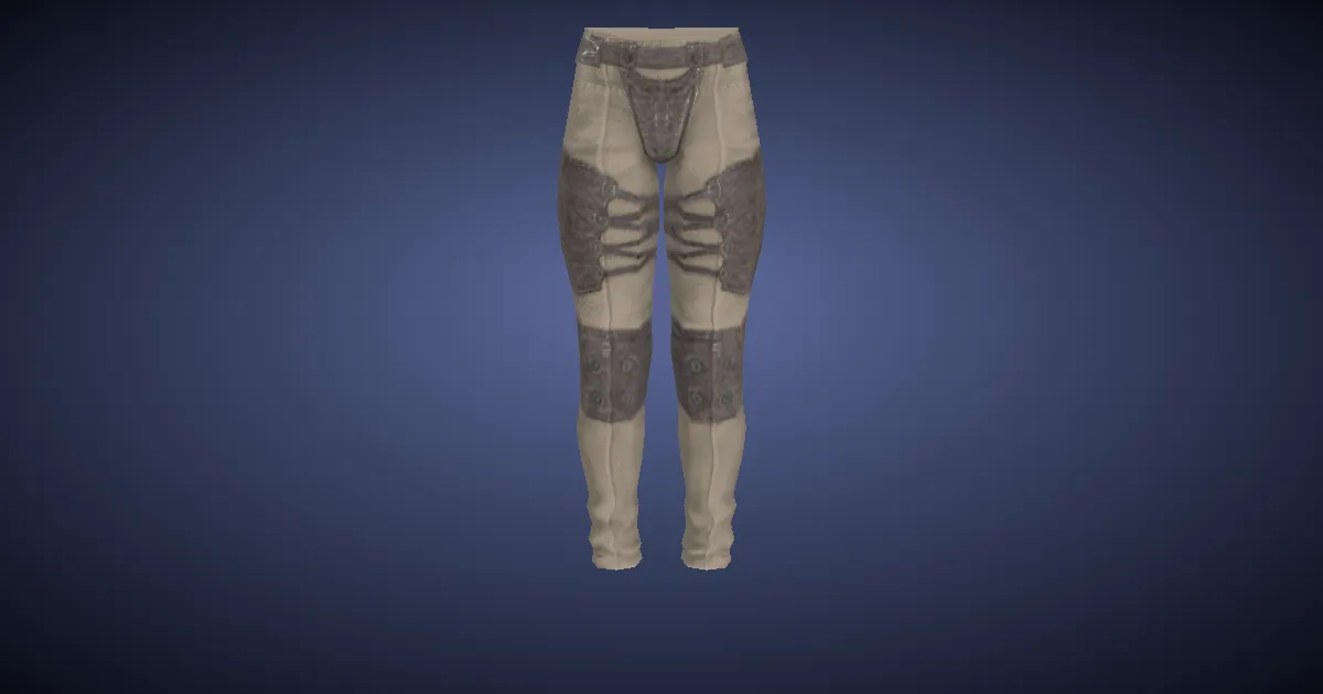 Rendu 3D de Pantalon en lin renforcé