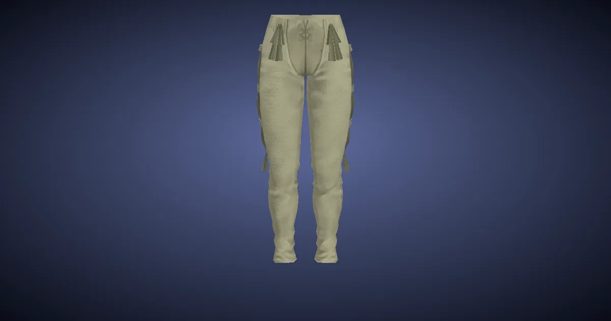 Velveteen Chausses - 3D render