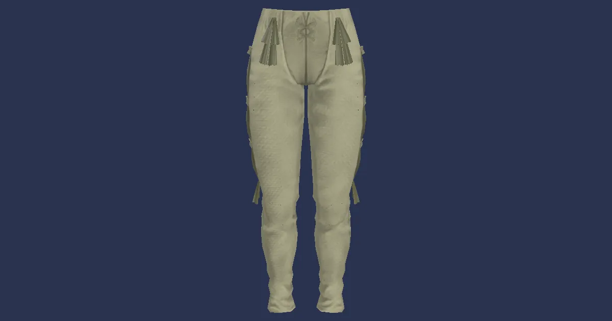 Rendu 3D de Chausses en veloutine