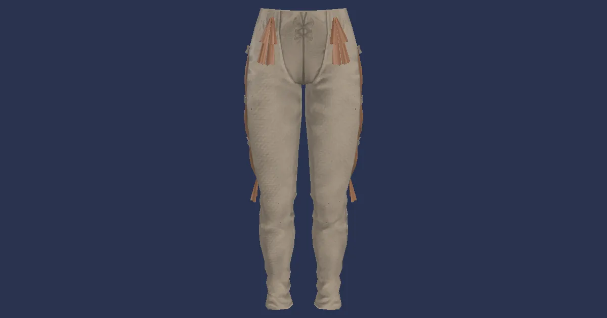 3D-Ansicht von Leinen-Chausses