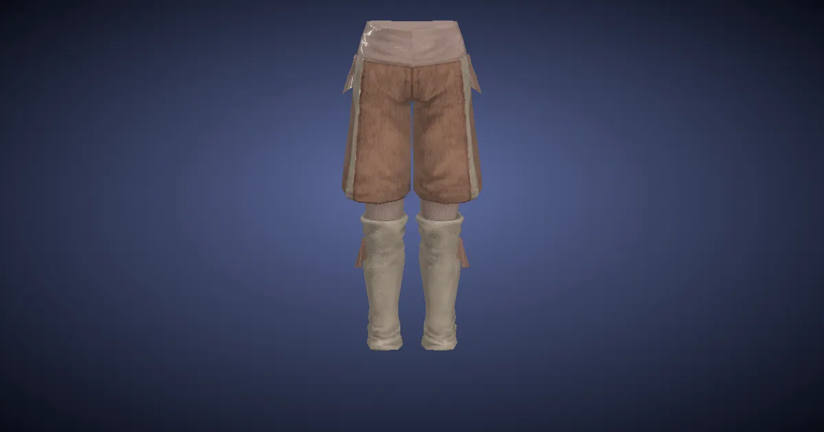 Toadskin Culottes - 3D render