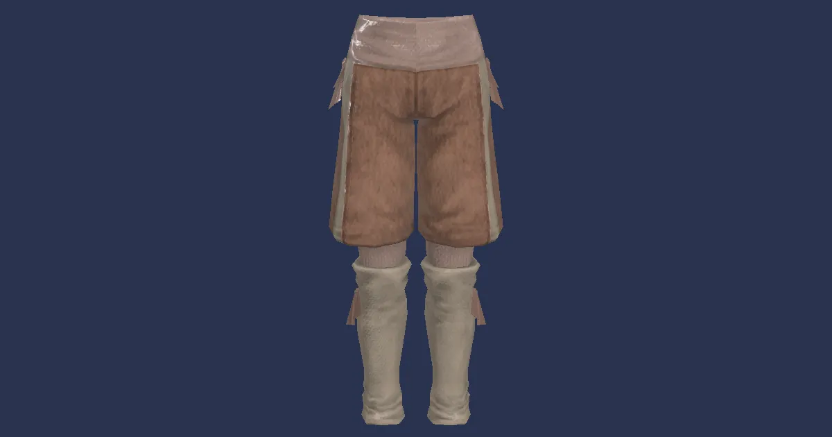 Toadskin Culottes - 3D render
