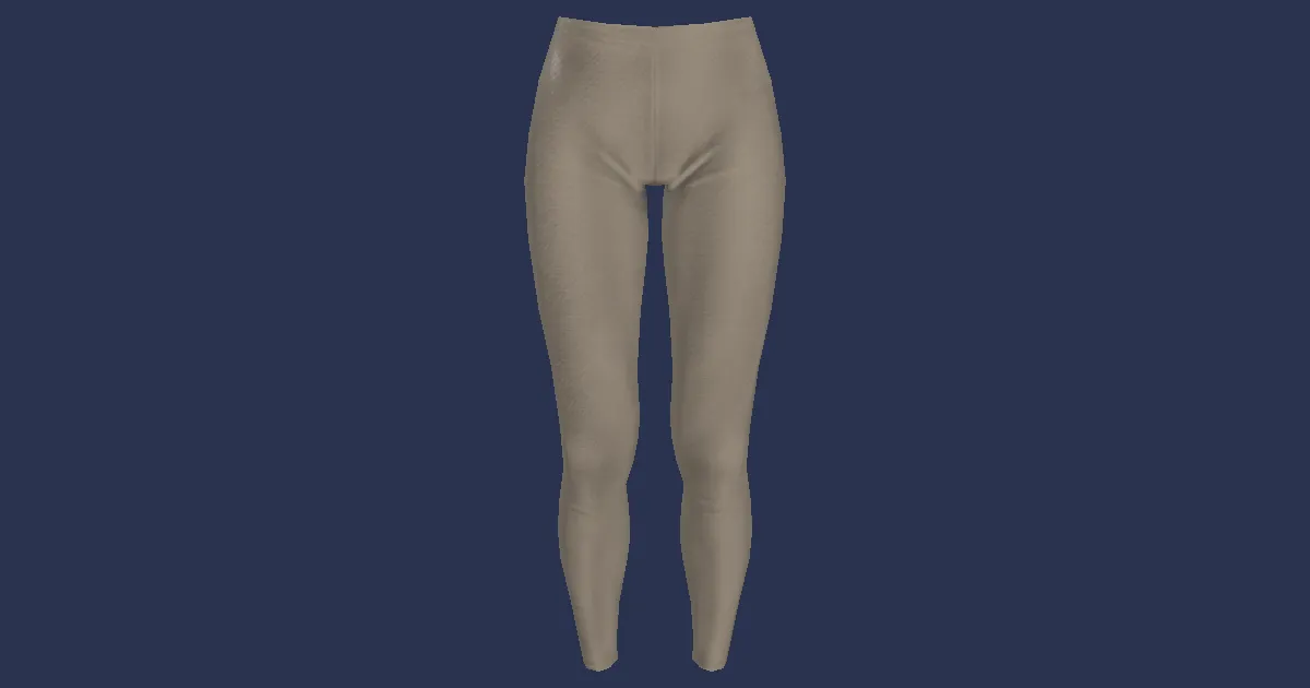 3D-Ansicht von Leinenstrumpfhose
