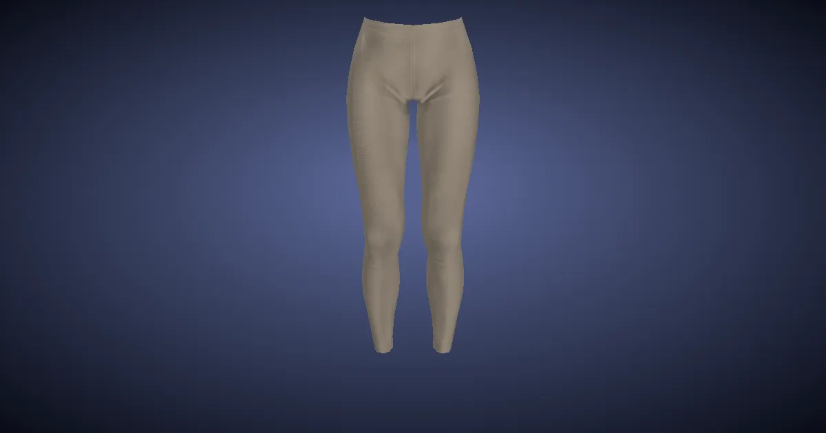 3D-Ansicht von Leinenstrumpfhose