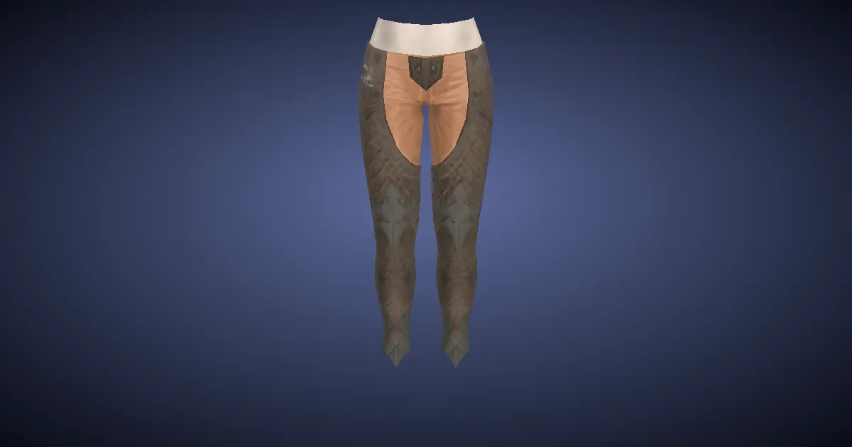 Toadskin Breeches - 3D render