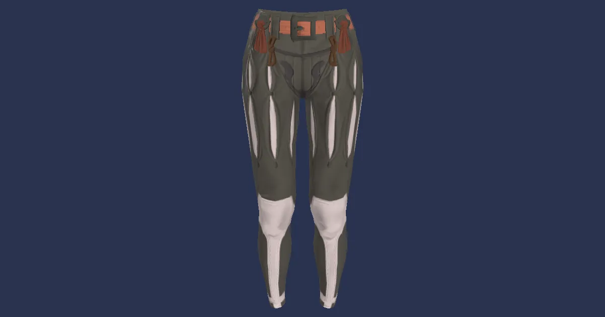 Dhalmelskin Breeches of Maiming - 3D render