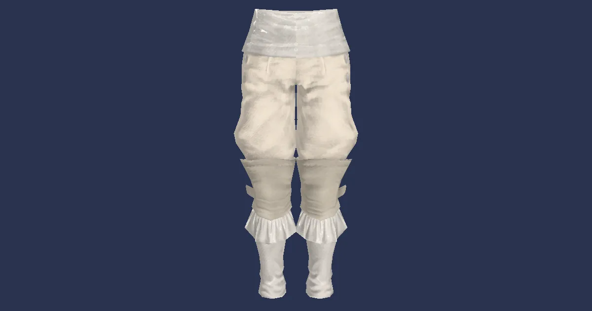 Rendu 3D de Grègues en coton