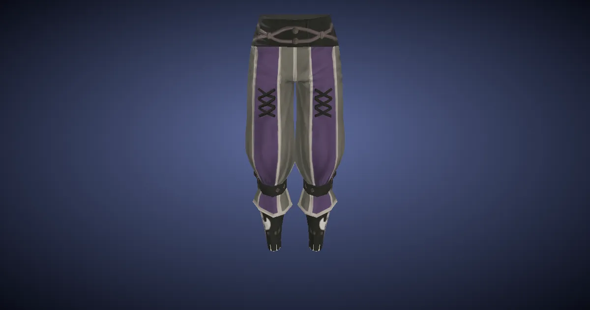 Holy Rainbow Sarouel of Casting - 3D render