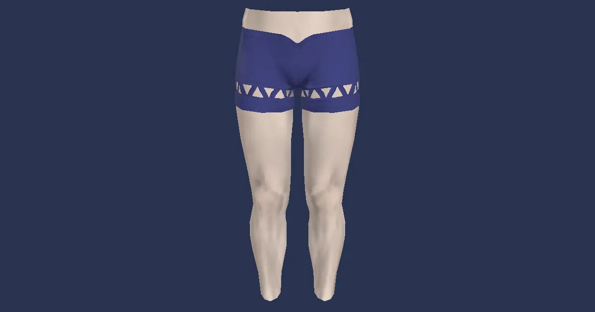 Blue Summer Trunks - 3D render
