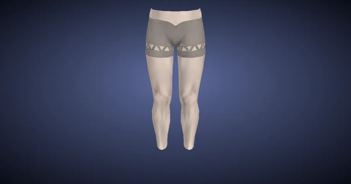 Rendu 3D de Short estival lunaire