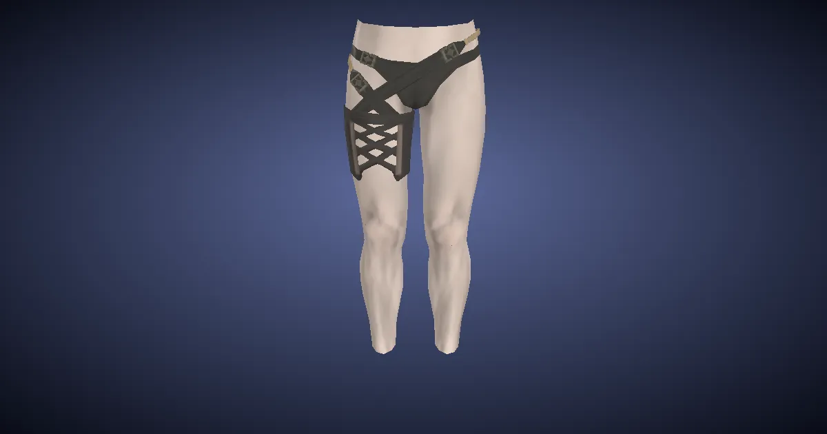 3D-Ansicht von Sommerabend-Badehose