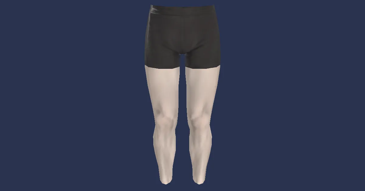 Lord's Drawers (Black) - 3D render