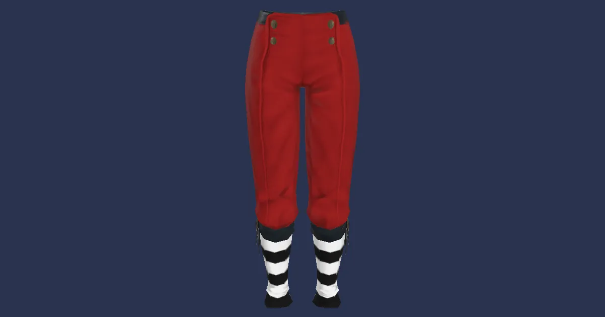 Valentione Trousers - 3D render