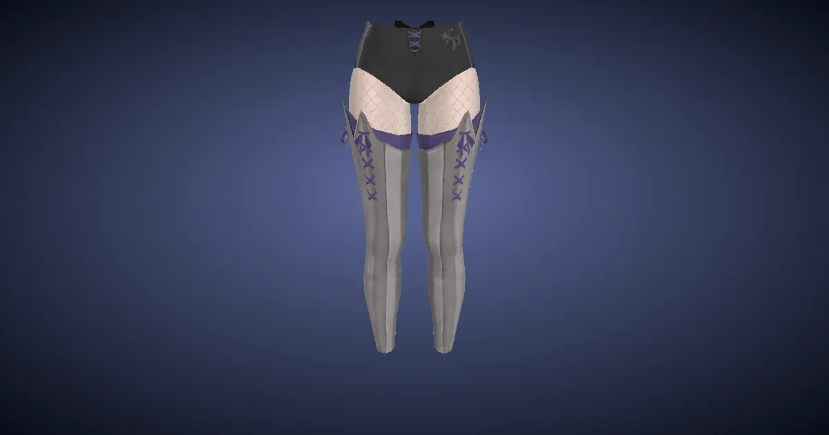 3D-Ansicht von Schlangenleder-Strumpfhose der Magie