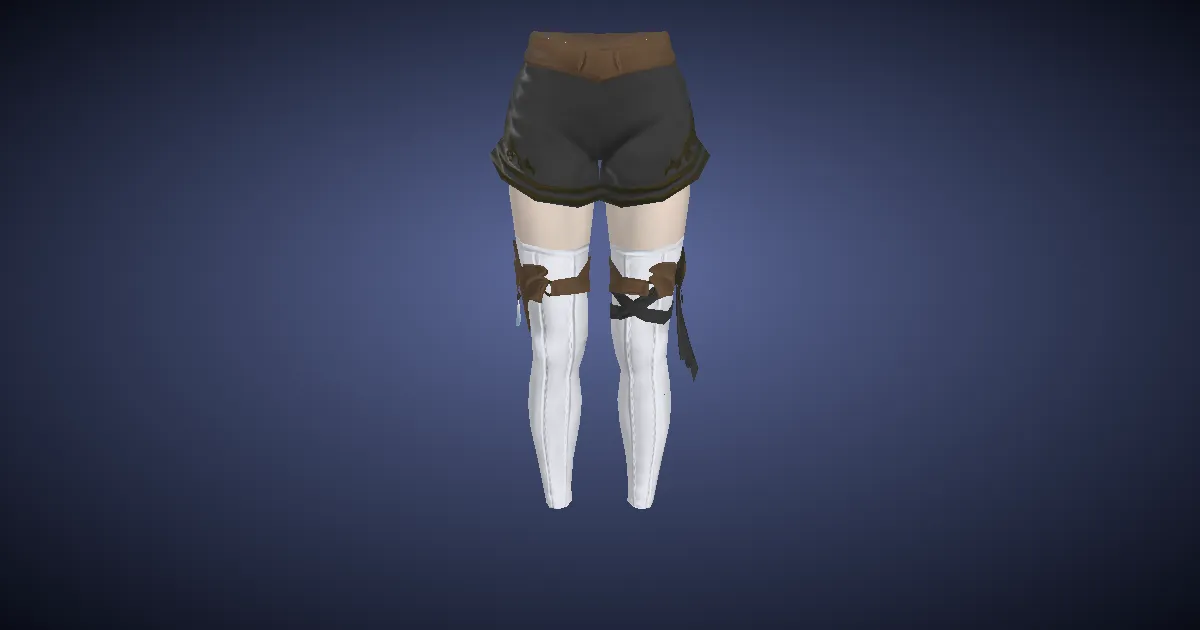 Rainbow Culottes of Striking - 3D render