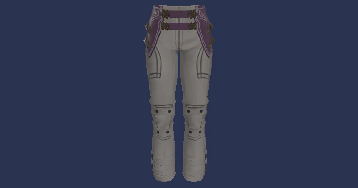 Ramie Trousers of Scouting - 3D render