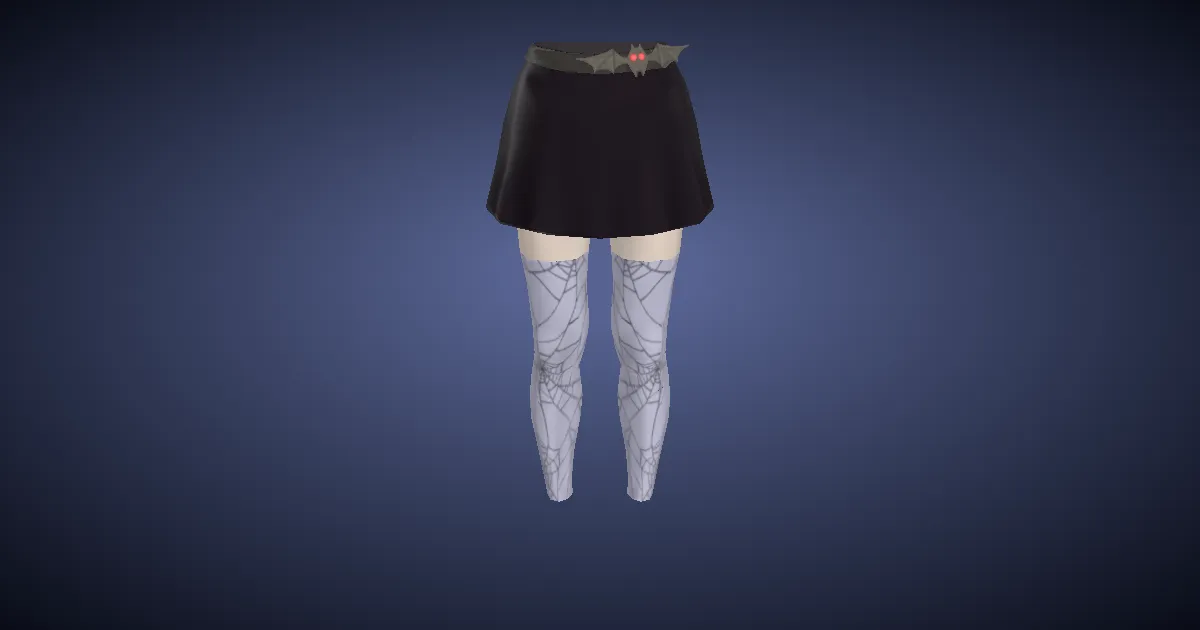 3D-Ansicht von Gruselstrumpfhose
