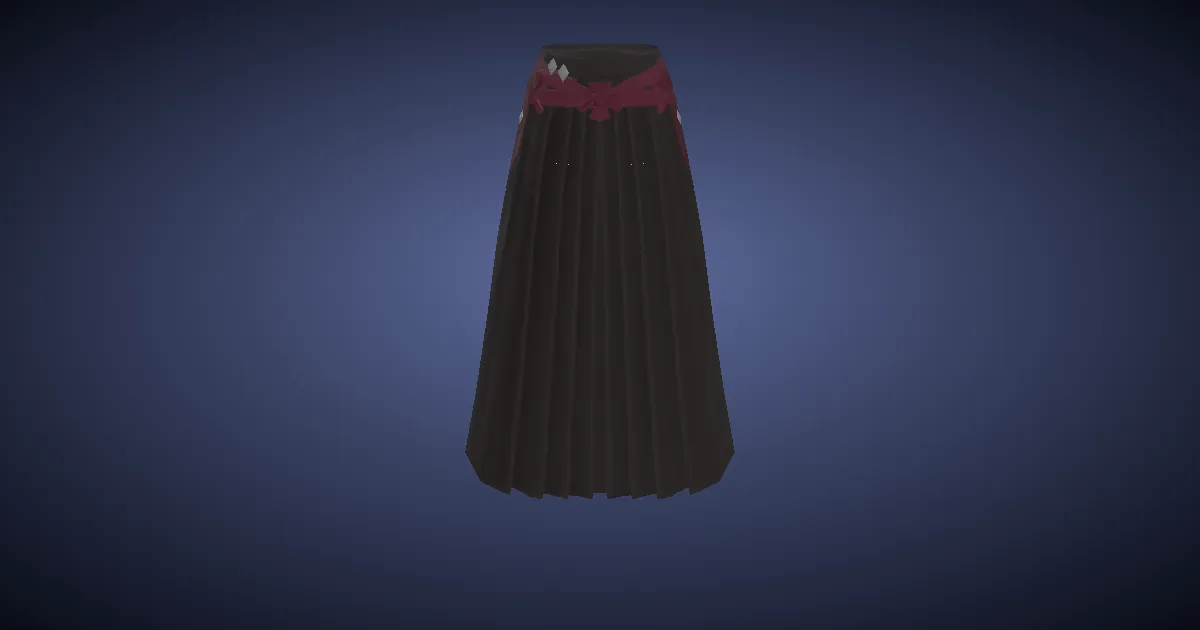 3D-Ansicht von Asuran-Hakama der Magie