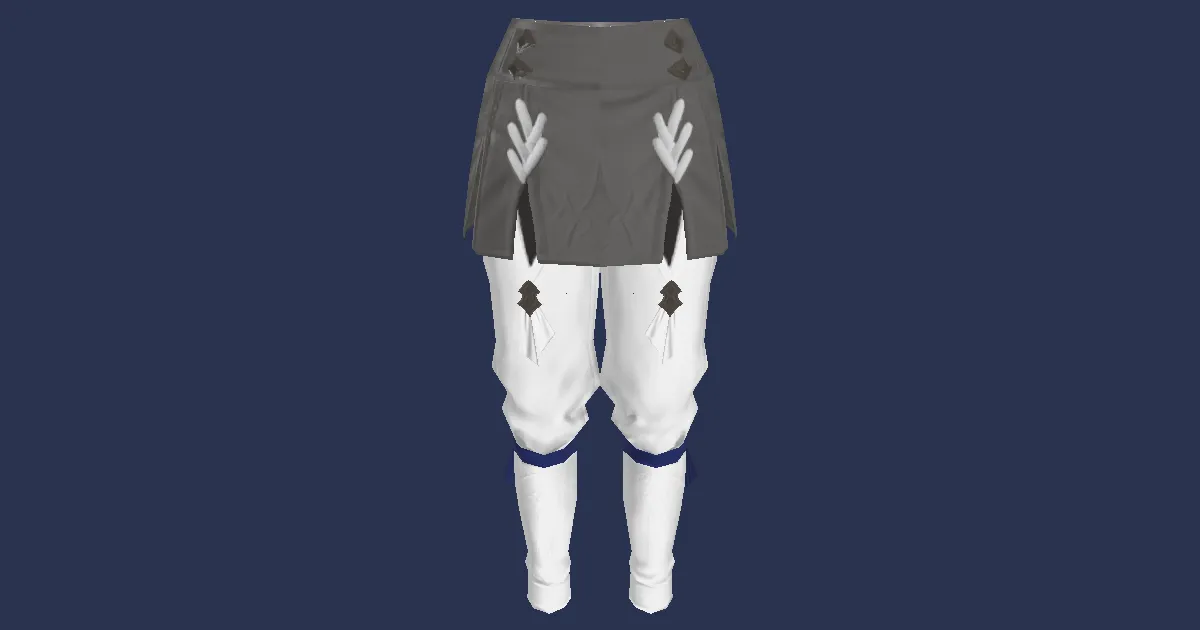 Ramie Skirt - 3D render
