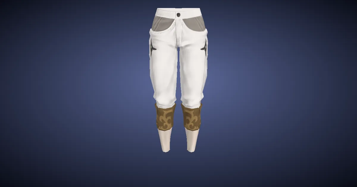 Rendu 3D de Pantalon des ressources en ramie