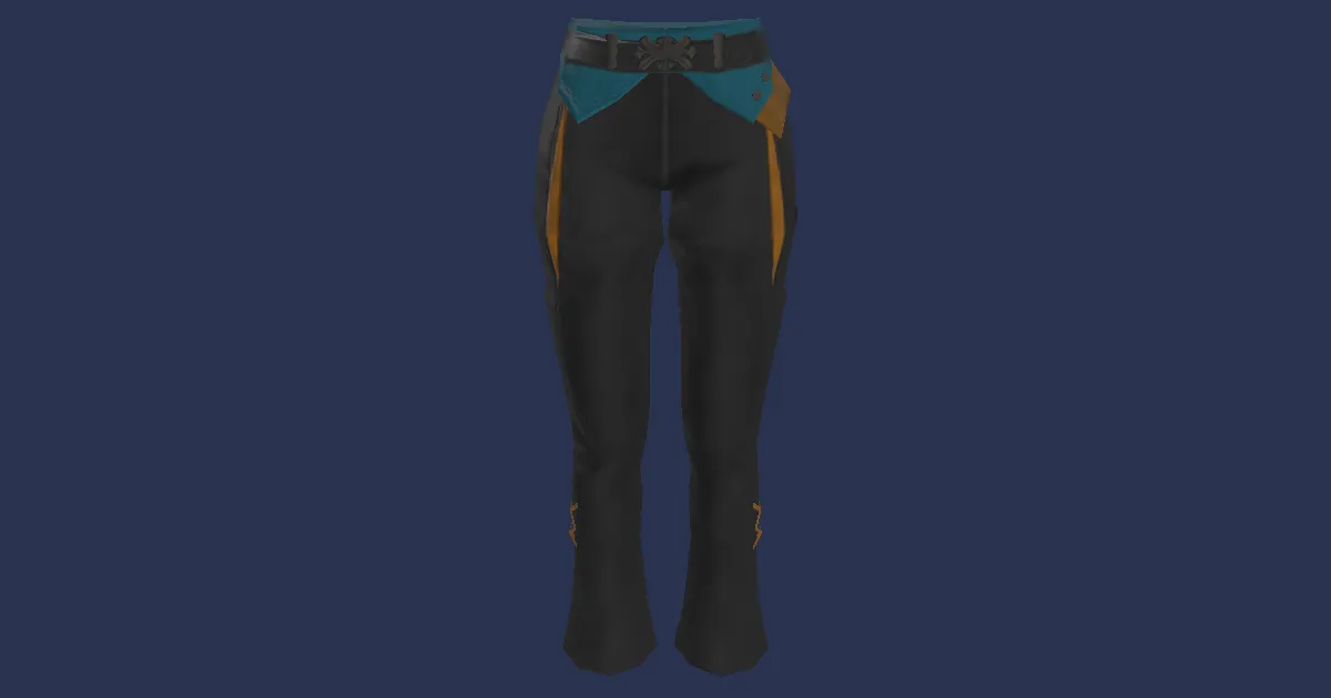 3D-Ansicht von Kudzu-Hose des Zielens