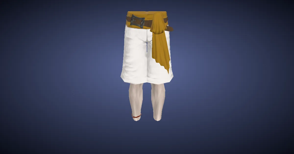 Rendu 3D de Short des mers du sud