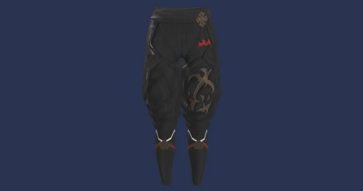 Rendu 3D de Hakama kagegakure vieilli