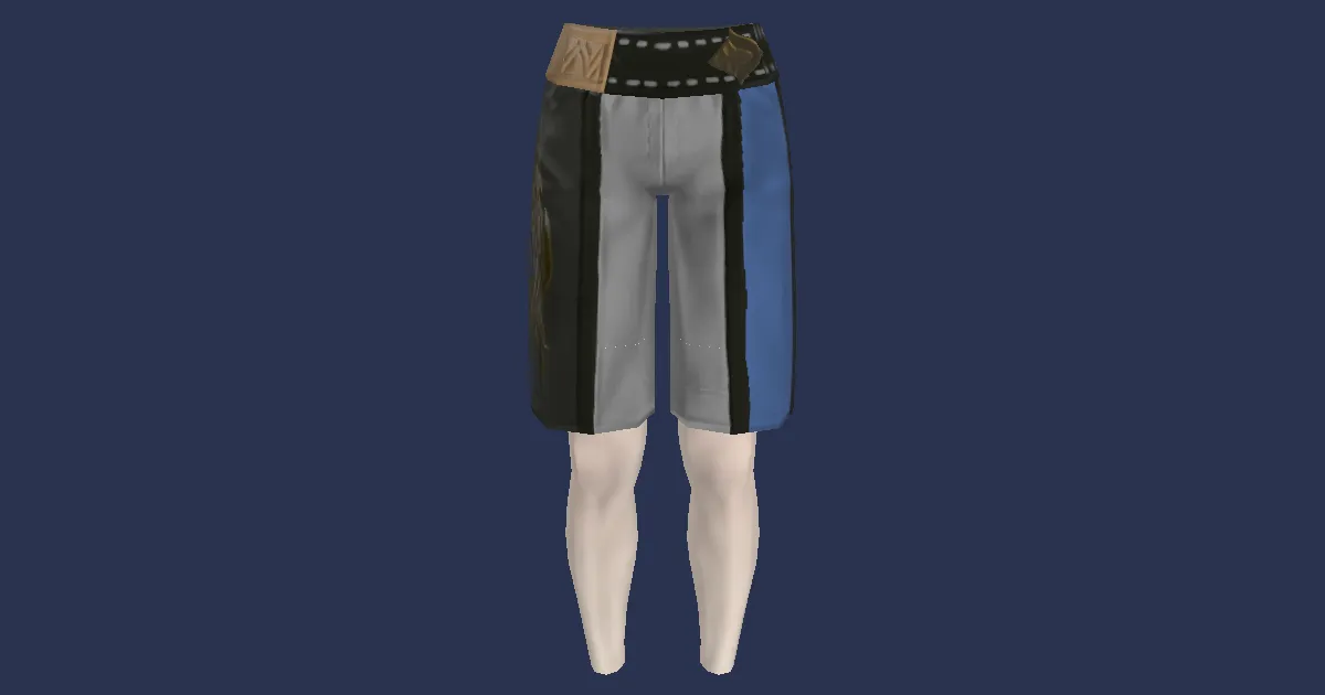 Rendu 3D de Culotte d'agresseur en coton pixie