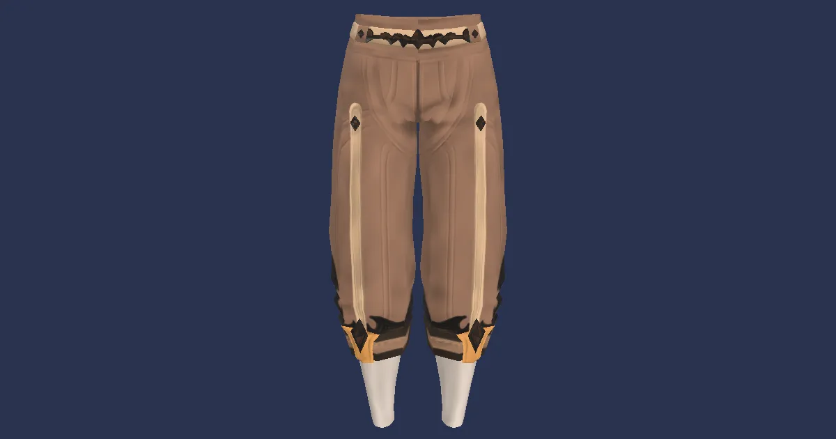 Pixie Cotton Slops of Gathering - 3D render