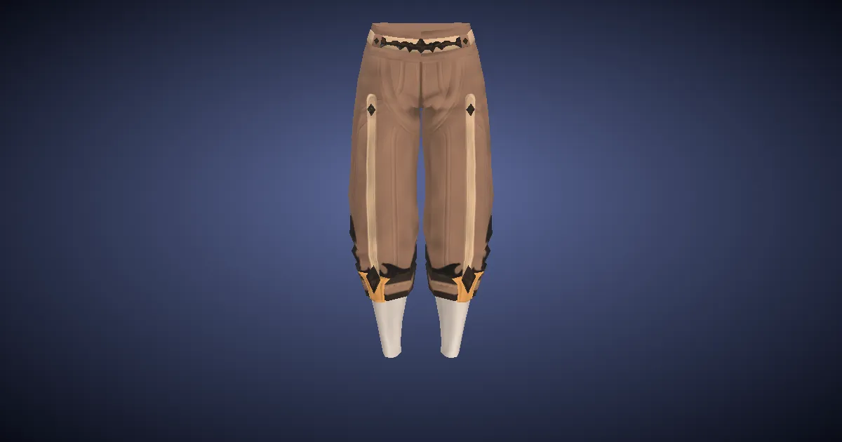 Pixie Cotton Slops of Gathering - 3D render
