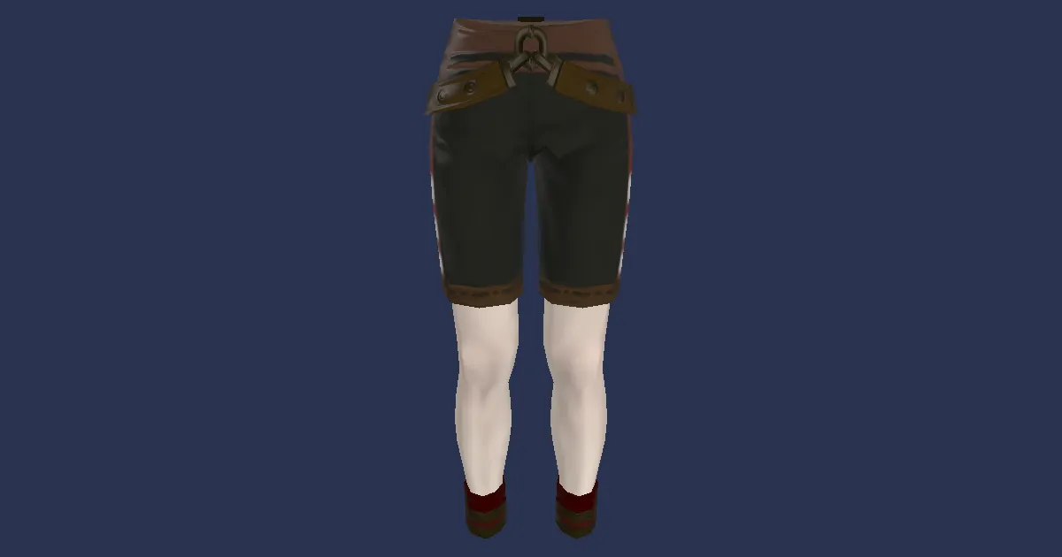 Bloodhempen Culottes of Casting - 3D render