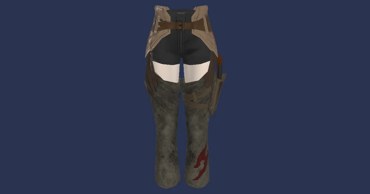 Gaganaskin Chaps of Aiming - 3D render