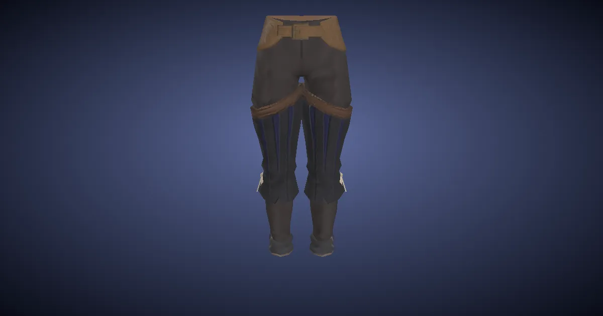 Marid Leather Breeches of Scouting - 3D render