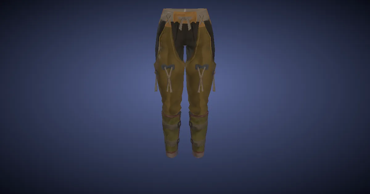 Gliderskin Breeches of Maiming - 3D render
