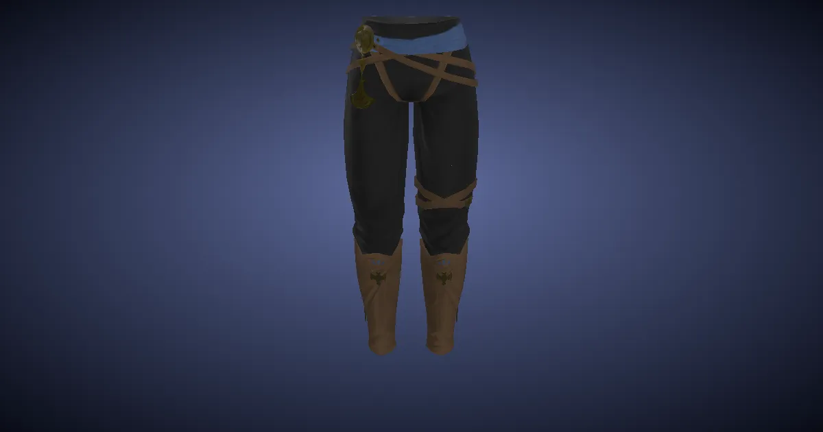 Pixie Cotton Slops of Casting - 3D render