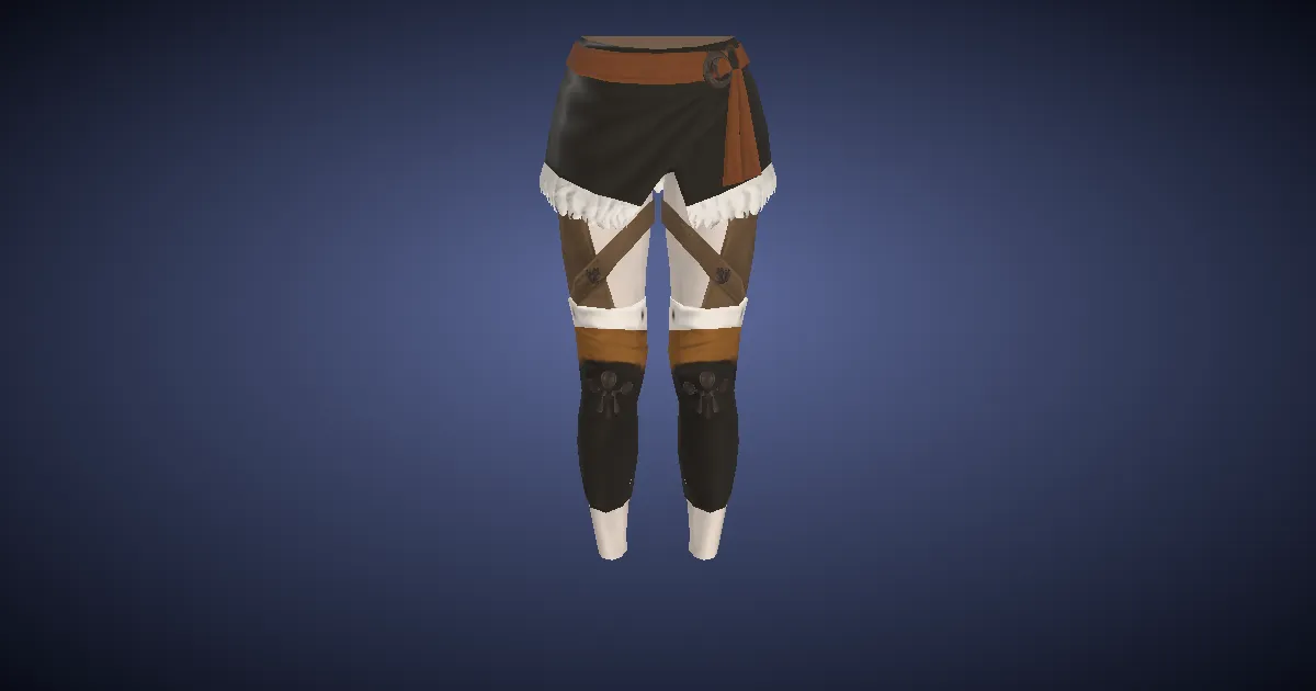 Ovim Wool Skirt of Striking - 3D render