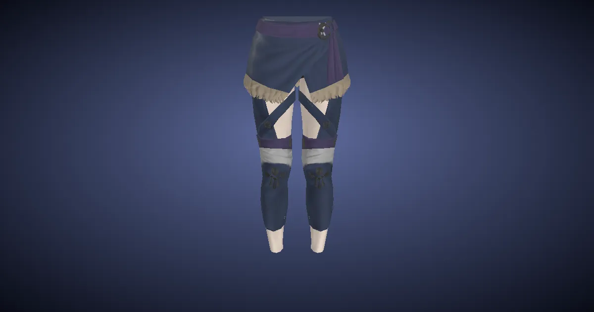 Snow Cotton Skirt of Aiming - 3D render