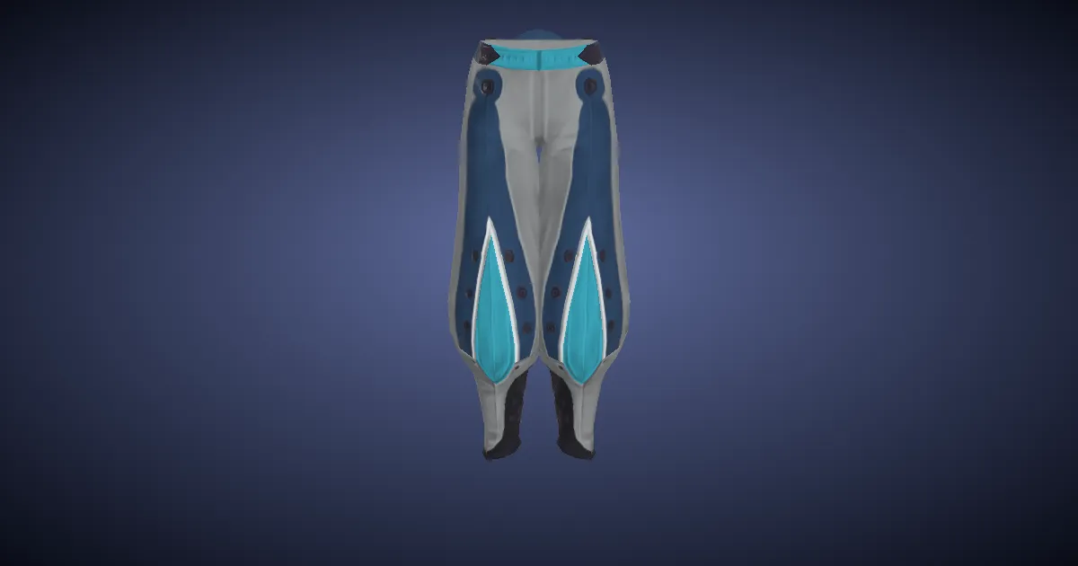 Snow Linen Sarouel of Scouting - 3D render